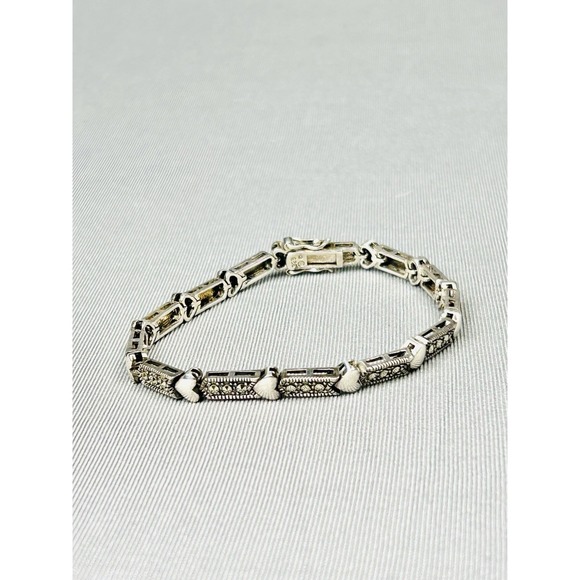 Jewelry - Sterling Silver Hearts Bracelet .925 Jewelry
